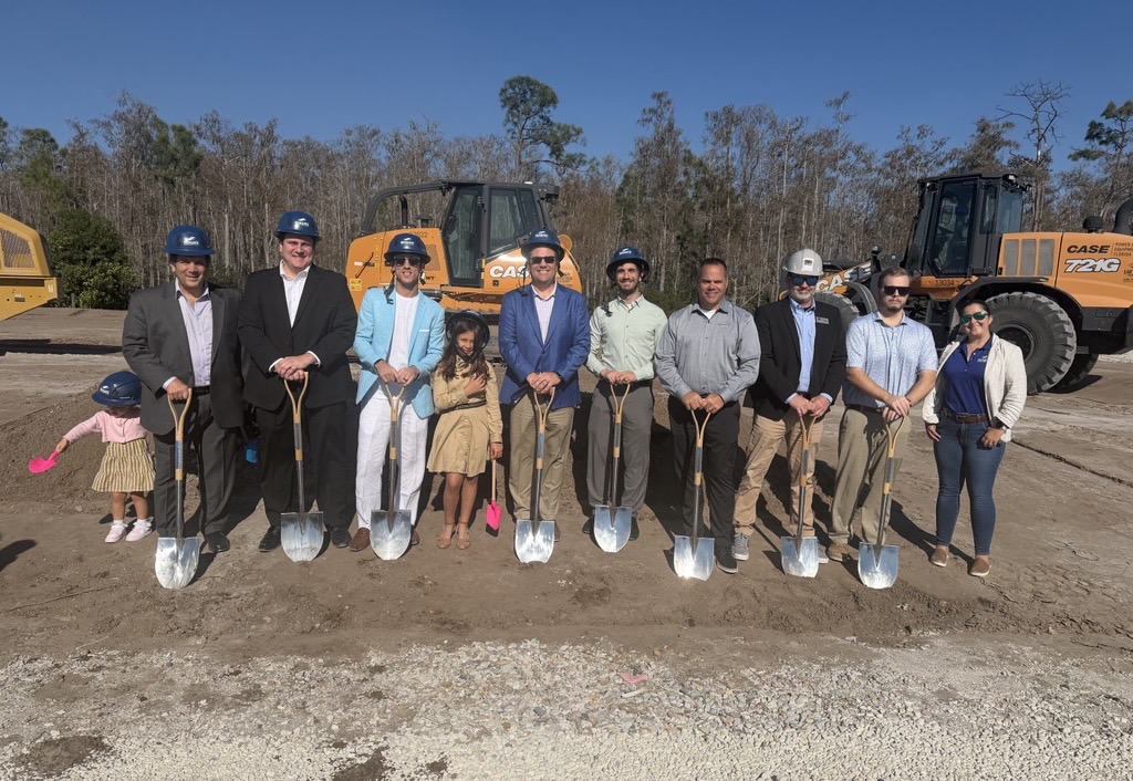 Group portrait at the Palms Manor groundbreaking