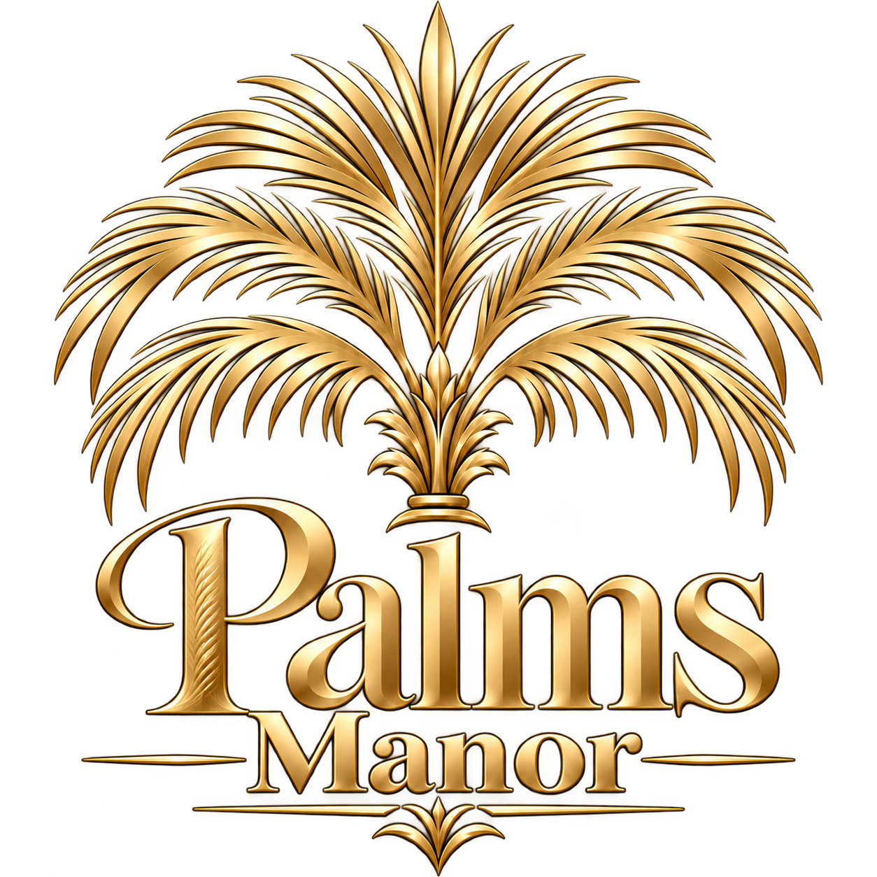 Palms Manor approved gold crest